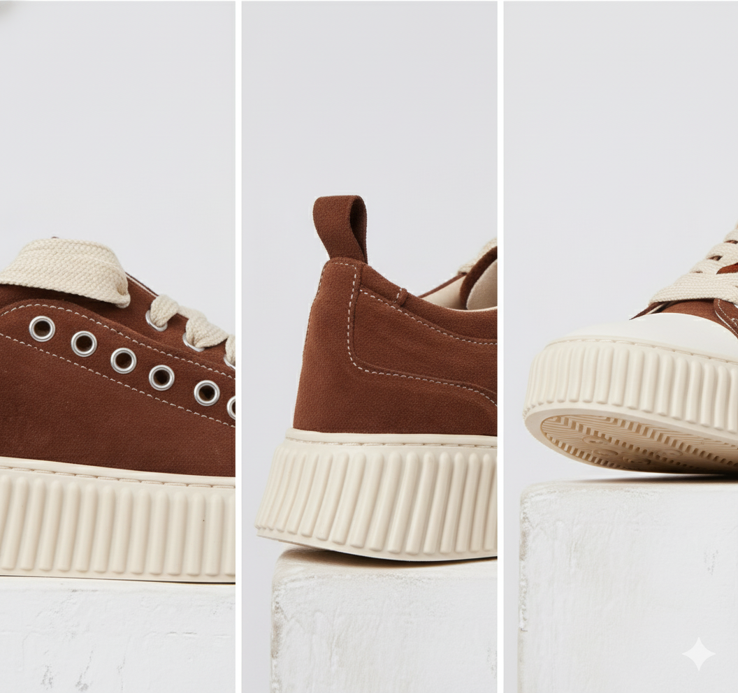 Sneaker Fluted Suede – Asensyo