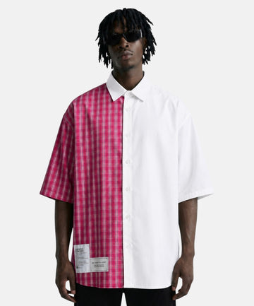 CAMICIA DOUBLE PINK & WHITE
