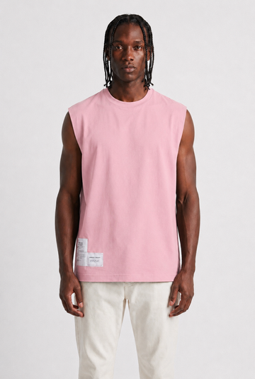 Canotta Oversize ROSA Uomo in Cotone Premium