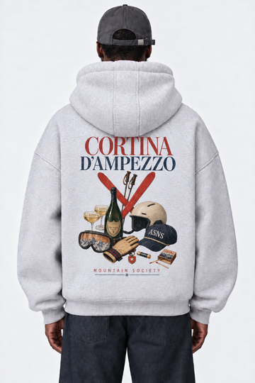 Felpa Hoodie Oversize Cortina d'Ampezzo