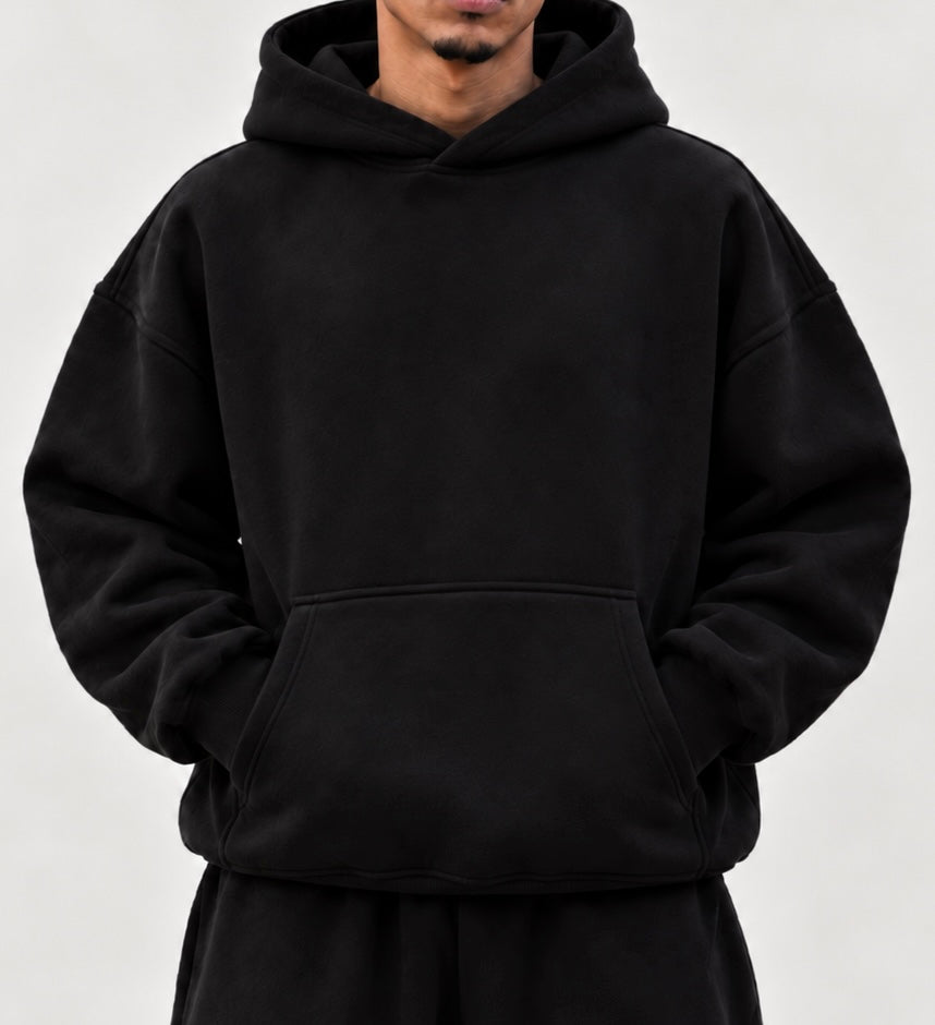 Felpa Hoodie Oversize Asensyo Club Nera