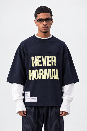 Long Sleeve Oversize Never Normal Blu Navy