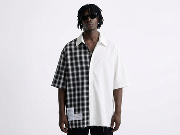 CAMICIA DOUBLE BLACK  & WHITE