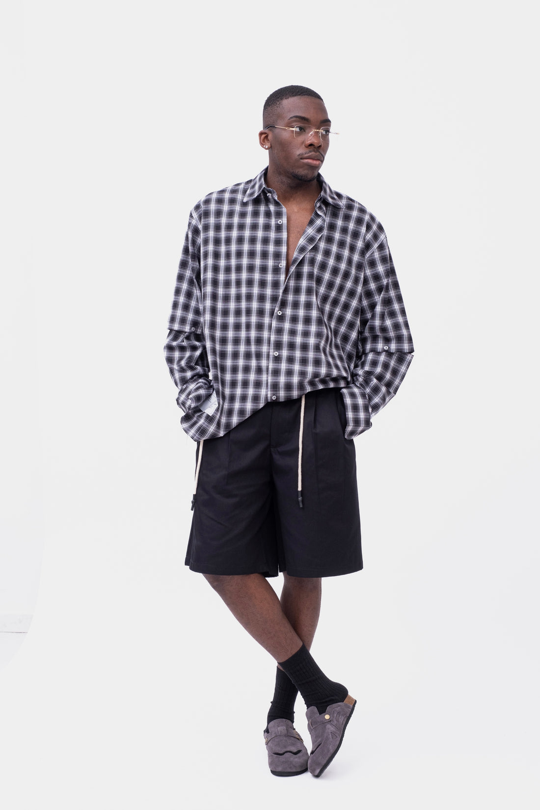 CAMICIA DOUBLE WEAR GRID BLACK