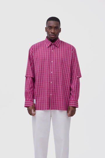 CAMICIA DOUBLE WEAR GRID PINK
