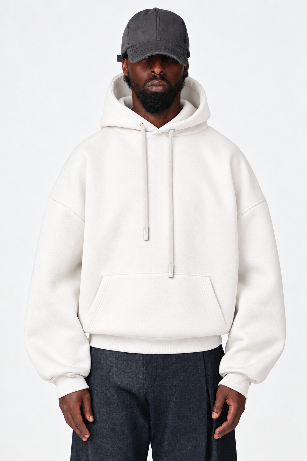 Felpa Hoodie Oversize MOUNTAIN CLUB OFF WHITE