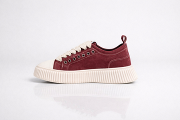 Low top platform sneakers BORDEUX