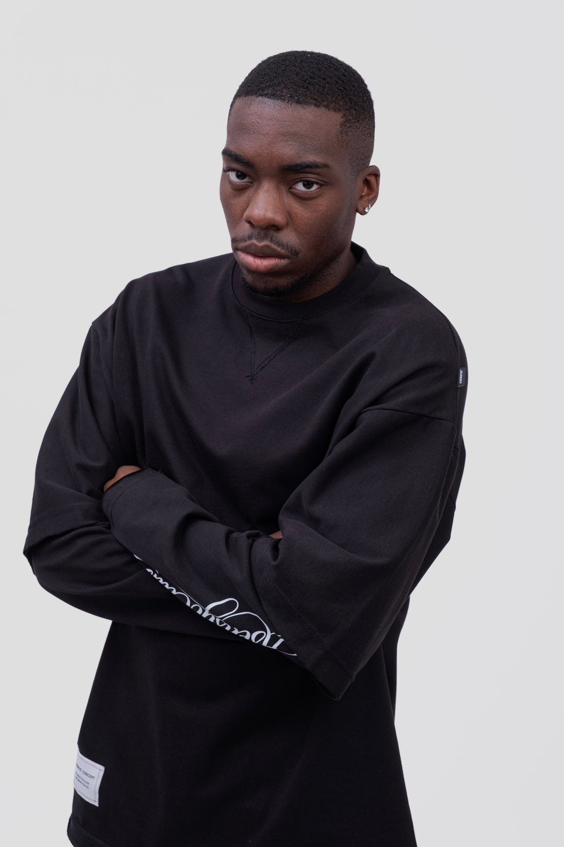 LONGSLEEVE LAYERED  BLACK