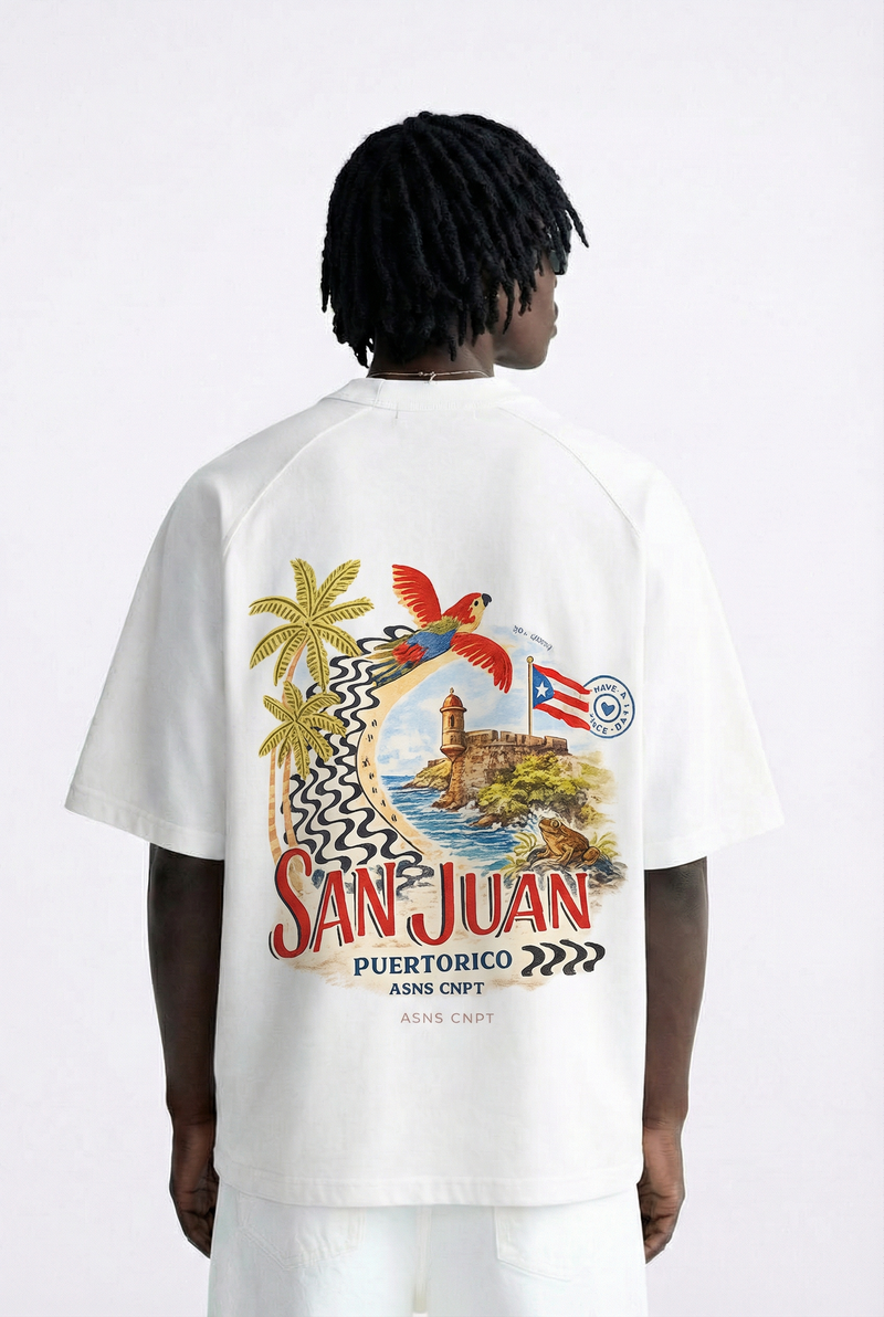 T-SHIRT OVERSIZE PUERTORICO  -city drip collection-