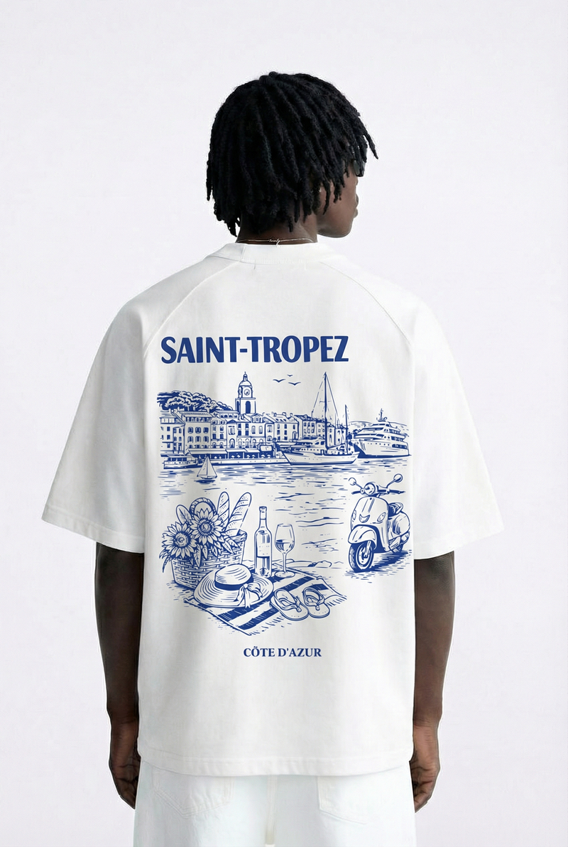 T-SHIRT OVERSIZE SAINT TROPEZ  -city drip collection-