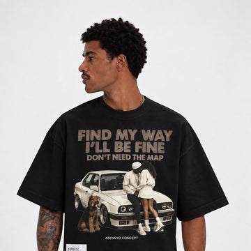T-Shirt Oversize Find My Way ASENSYO FW26